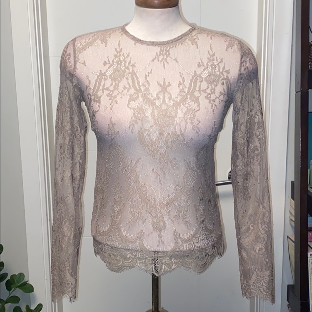 Lacey Taupe blouse